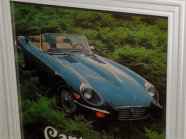 1974年 USA 70s vintage 洋書雑誌広告 額装品 Jaguar E-type ジャガー Eタイプ / 検索 店舗 ガレージ 看板 サイン ディスプレイ (A4size)_画像2