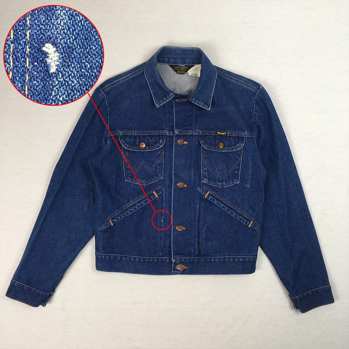 はラングラ Wrangler - 80S WRANGLER 74126NV DENIM JACKETの通販 by