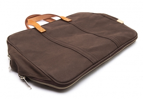 ポーターPORTER キャンバスレザーコンビ2WAYビジネスバッグ 茶