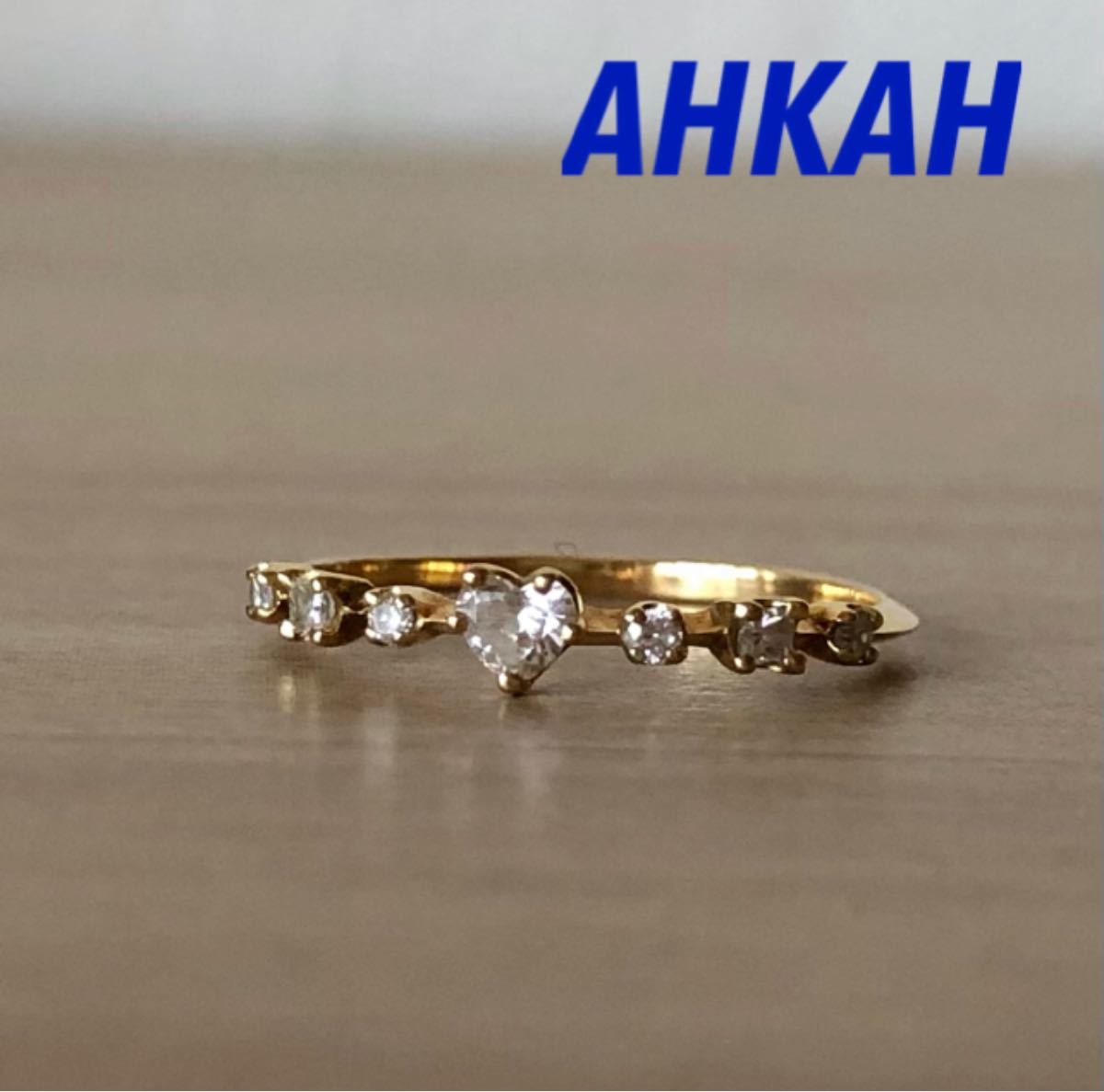 西日本産 AHKAHアーカー K18 ダイヤモンド リング 指輪 7号 - 通販 