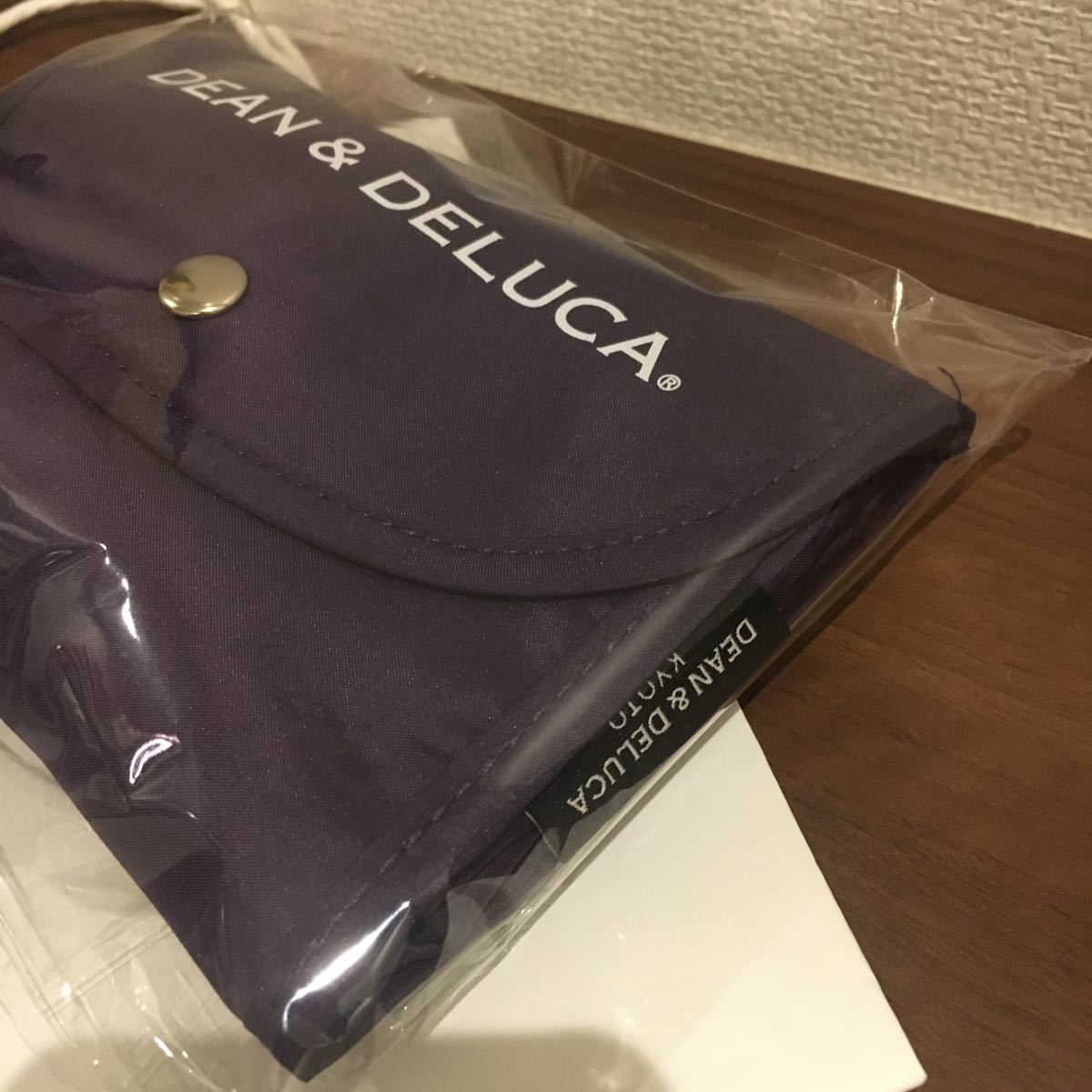 DEAN&DELUCA ディーン&デルーカ 京都店限定　紫　パープル  エコバッグ　ショッピングバッグ 