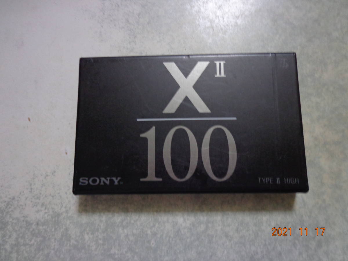 レトロカセットテープ ソニー CANVAS WINDOW HALF SONY XⅡ100 C-100X2 未使用