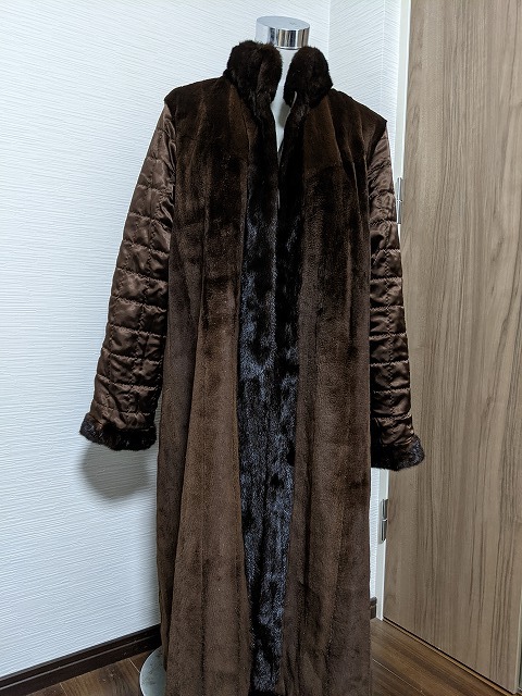 超歓迎】 美品 シェアードミンク リバーシブル 毛皮ファー 超ロング