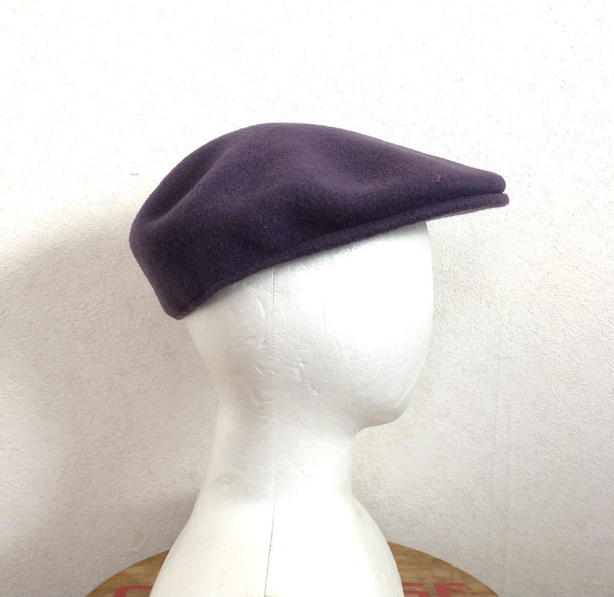 KANGOL wool 100% purple purple Kangol hunting cap cap Casquette hat M