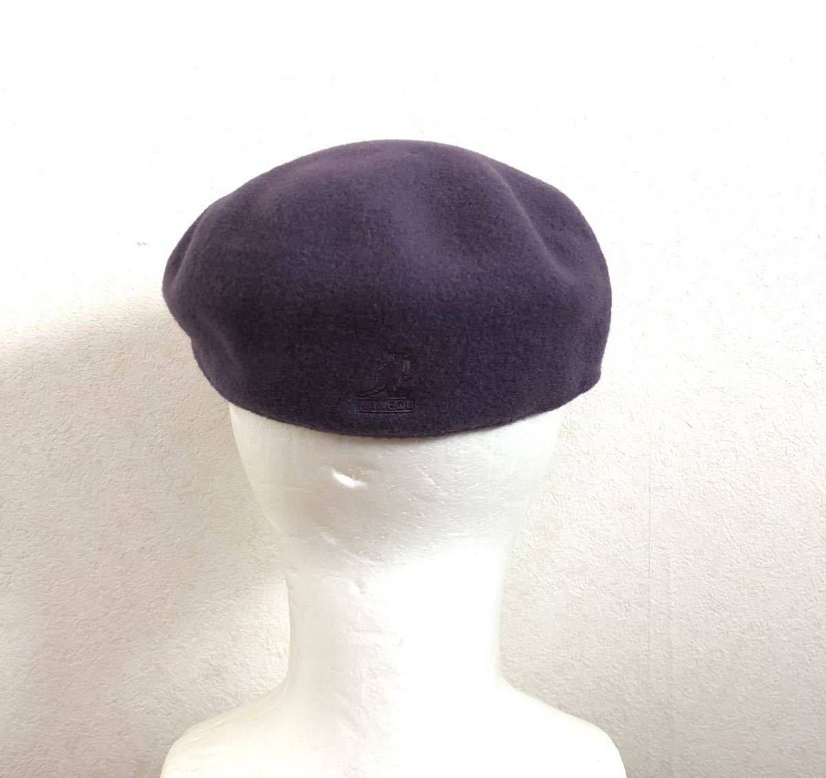 KANGOL wool 100% purple purple Kangol hunting cap cap Casquette hat M