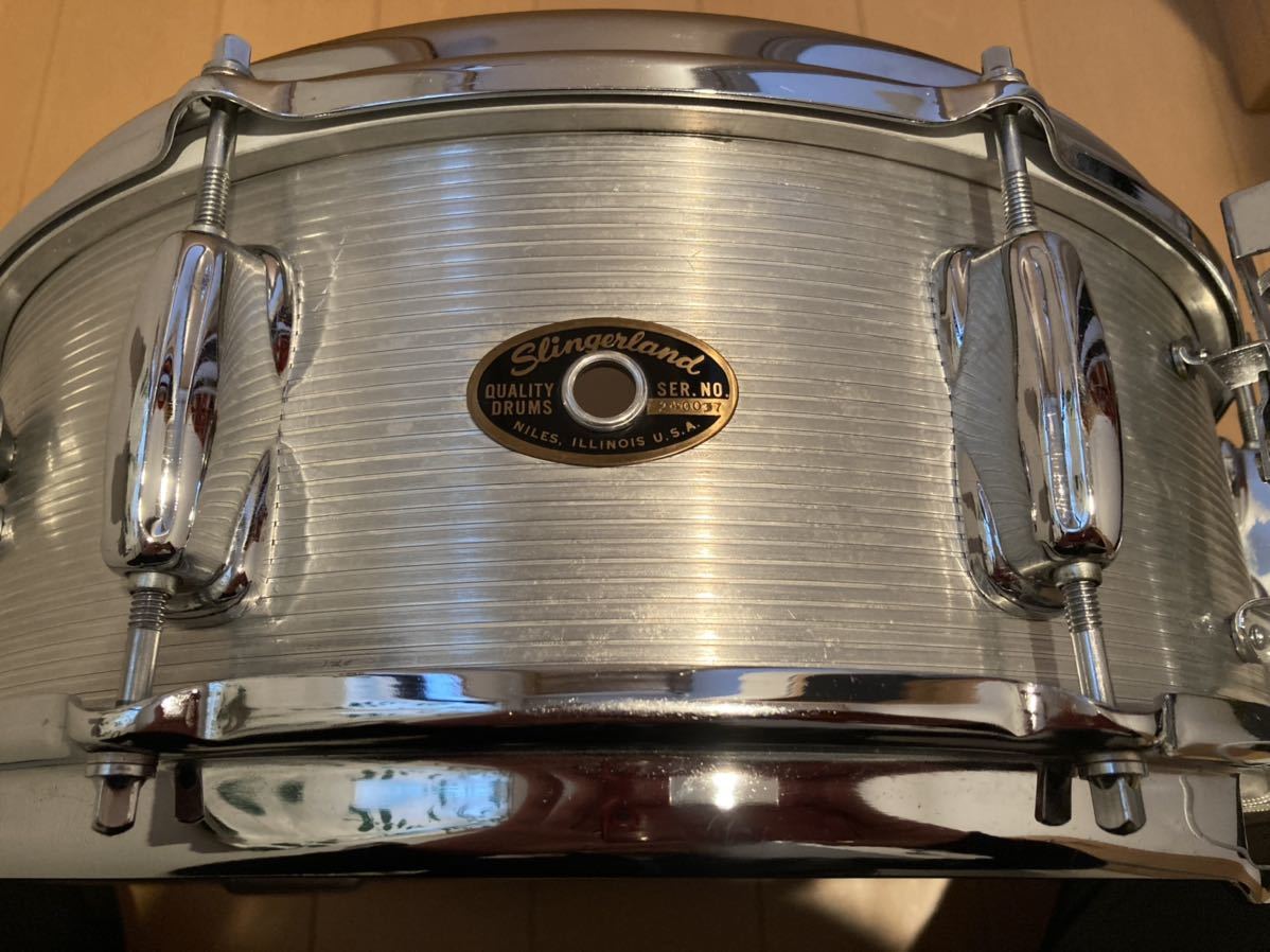 スリンガーランド 60年代 アルミ スネア ドラム Slingerland 60's Aluminum Snare Drums 14×5 ヴィンテージ VINTAGE Ludwig アクロライト