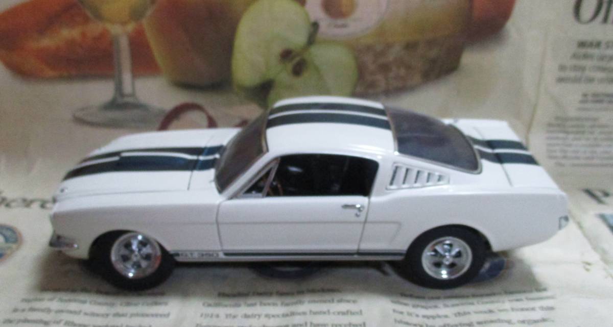 ☆絶版*フランクリンミント*1/24*1965 Shelby Mustang GT350 ホワイト/ガーズマンブルー_画像5