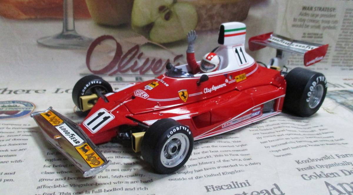 * очень редкий распроданный *EXOTO*1/18*1975 Ferrari 312T #11 1975 Italian GP*Clay Regazzoni* Ferrari 