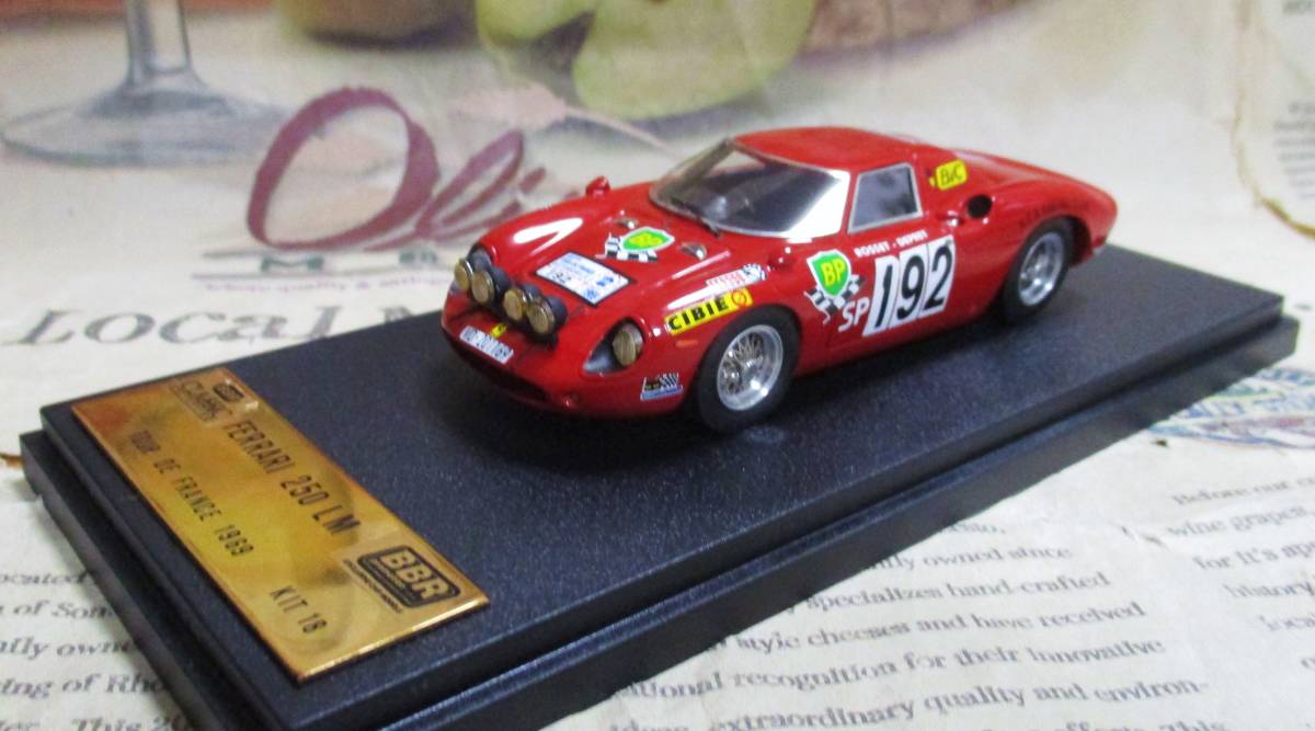 ★レア絶版★BBR*1/43*1954 Ferrari 250 LM #192 1956 Tour de France*フェラーリ≠MR