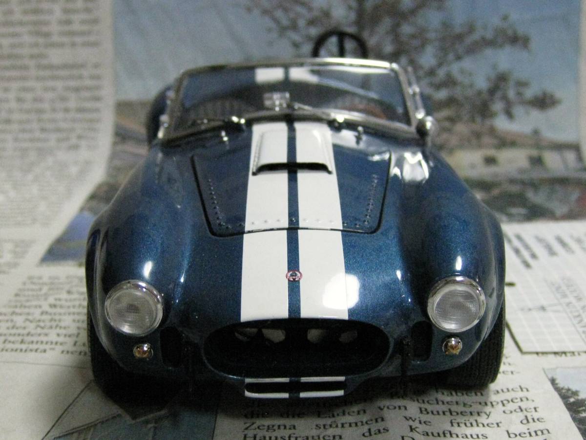 * super-rare * world 427 pcs * Franklin Mint *1/24*1966 Shelby Cobra 427 S/C blue / white 