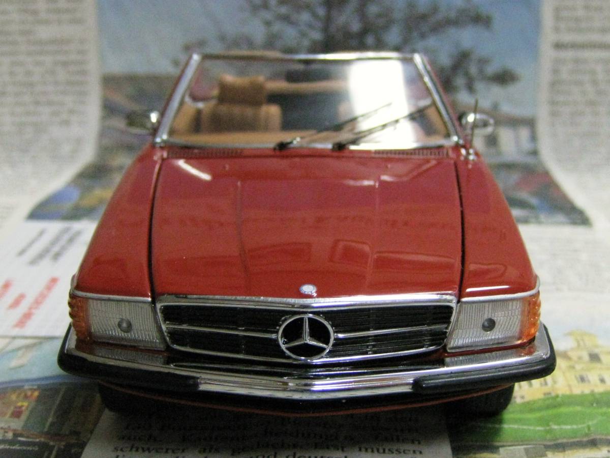 * out of print * Franklin Mint *1/24*1973 Mercedes-Benz 450SL Roadster red 