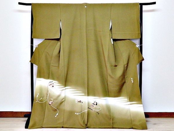 格安SALEスタート】 リユース・逸品物・蓑虫付け下げきもの・172cm