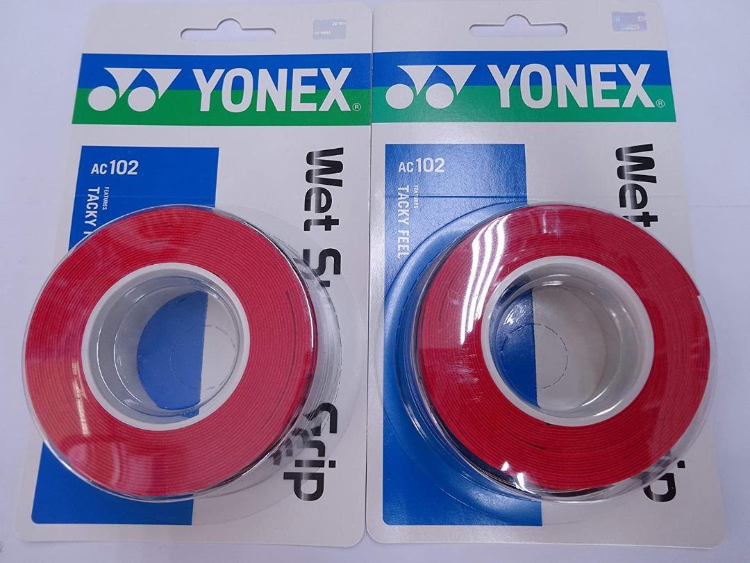 * free shipping * anonymity delivery * Yonex [YONEX] wet super grip (3 pcs insertion )AC102 wine red ×2 piece set ④