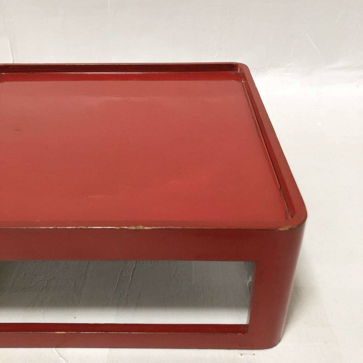  free shipping! antique . lacquer coating . serving tray handicraft .. wood 