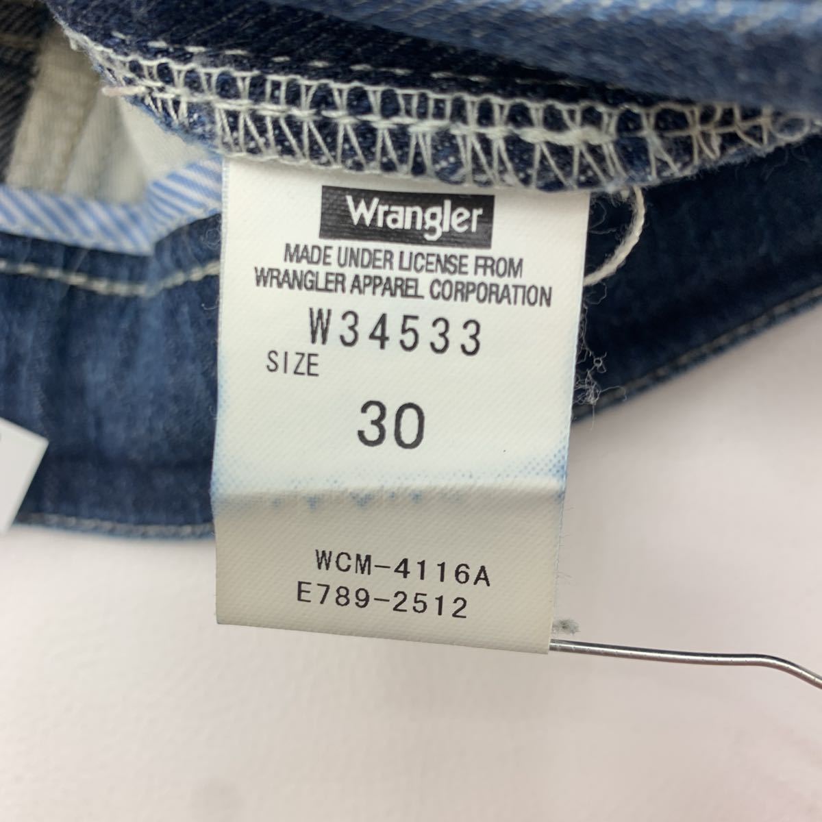 ラングラー WRANGLER W34533 デニム ジーンズ やや細身 キレイ目の好シルエット メンズW30 ジーパン 定番 アメカジブルージーン♪■Ja2789_画像5