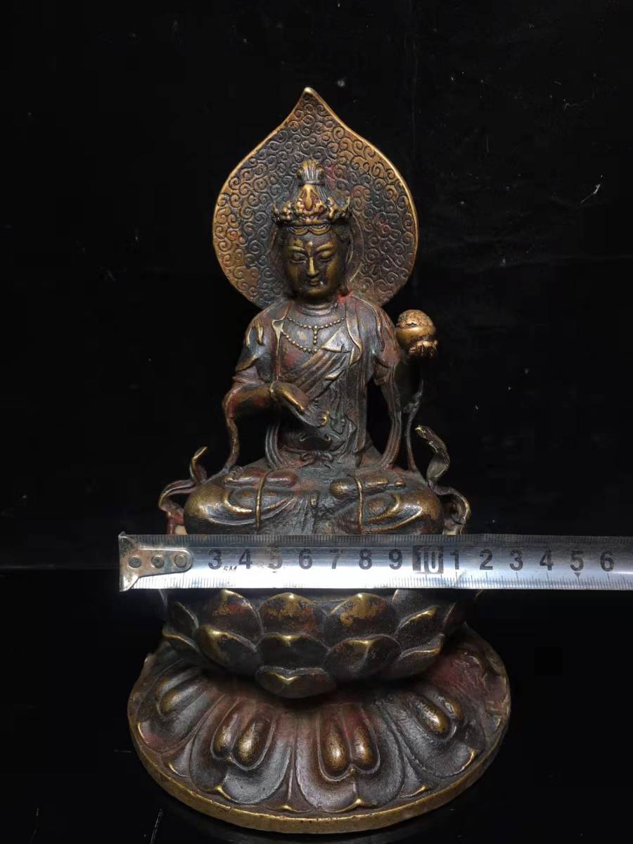 65%OFF【送料無料】 『骨董収蔵・銅製・觀音菩薩仏像』・収蔵品・貴重 