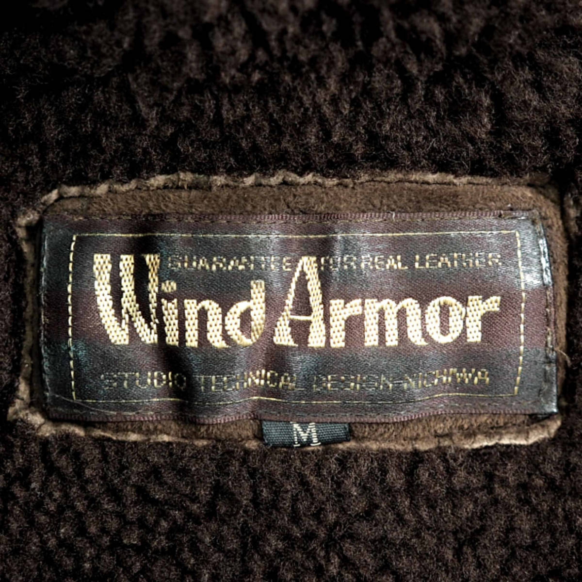 即決☆Wind Armor☆メンズM ムートンジャケット ウインドアーマー 羊革