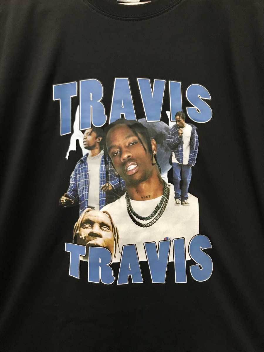 Travis Scott ロングスリーブTシャツ トラヴィス スコット サイズXL hiphop rap ヒップホップ ラップ trap トラップ ヒューストン 黒色 _画像2