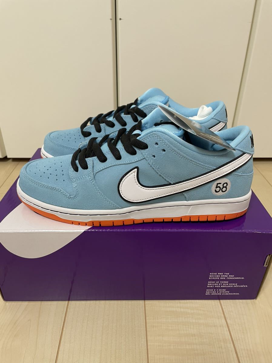 国内正規 27.5cm NIKE SB DUNK LOW PRO CLUB 58 GULF RACING BQ6817-401 黒タグ付き US9.5 ガルフ レーシング_画像1