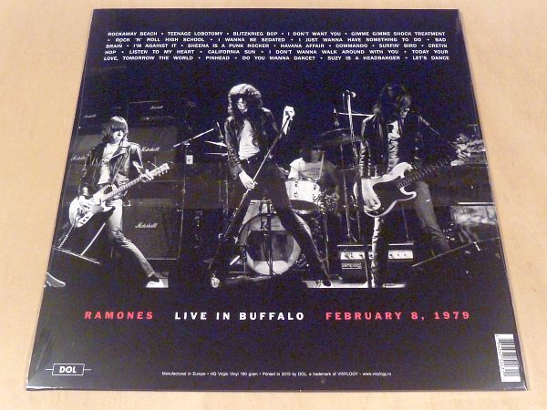 ラモーンズ Live In Buffalo February 8 1979 限定HQ180g重量盤LP未開封 Ramones ライブ Limited Virgin Vinyl Limited_画像2