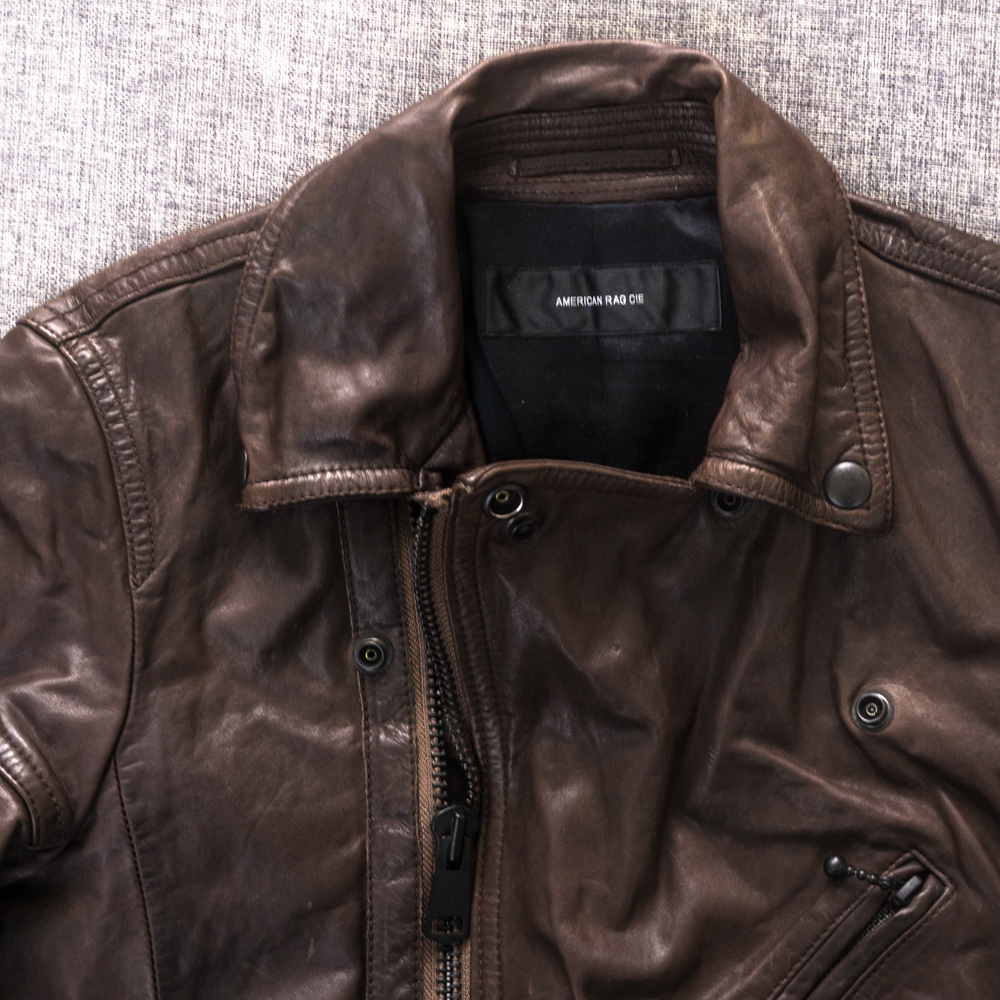 新品☆ アメリカンラグシー ビンテージ カウレザー ダブル ライダース