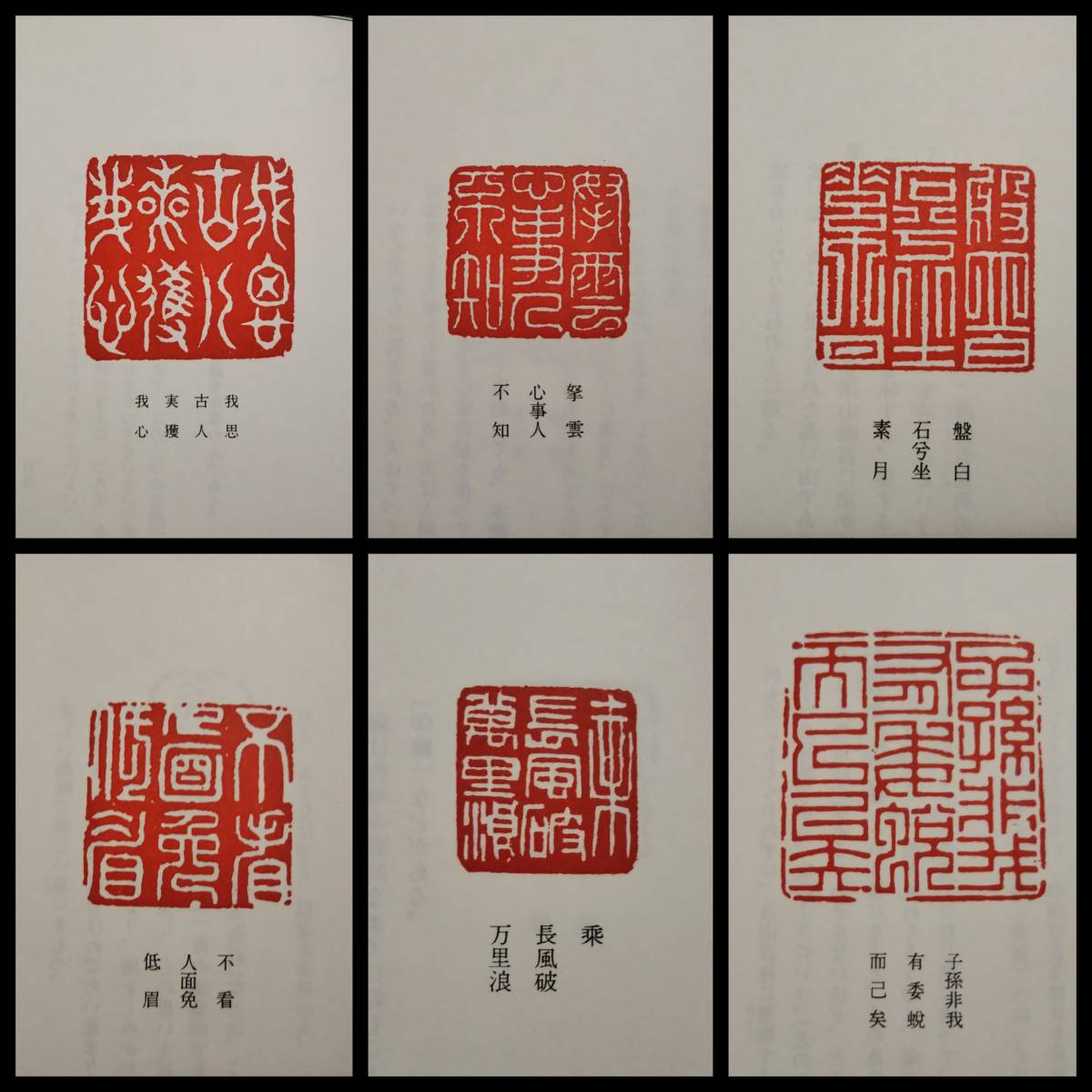 中国の遊印 検索:印譜 和紙 朱印存 封泥 古印社 篆刻 金石印 石鼓文 篆