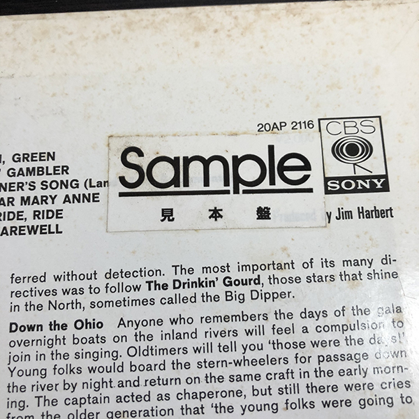The New Christy Minstrels / Ramblin' featuring Green, Green 国内盤 日本盤 見本盤 [CBS/Sony 20AP 2116] _画像3