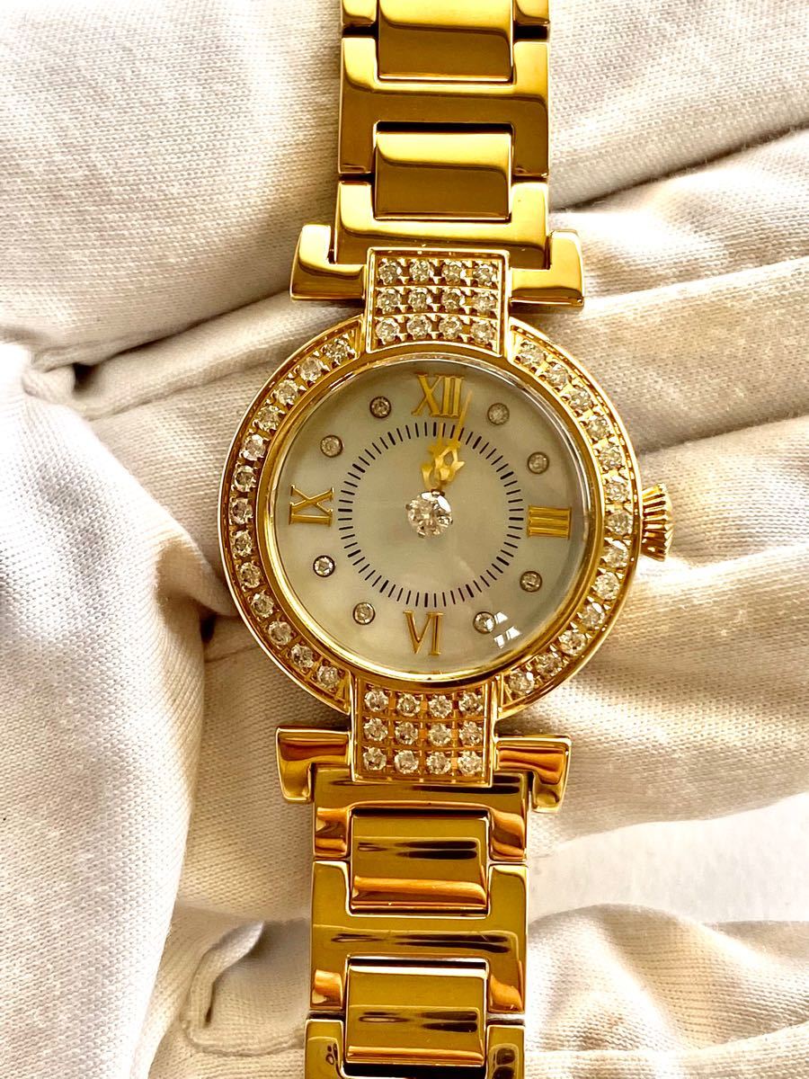美品 Lunage diamond 0 60ct ダイヤモンド AD-024 クォーツ 電池 美品 Lunage diamond 0 60ct ダイヤモンド AD-024 クォーツ 電池