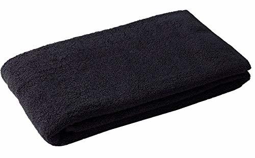 最高級綿タオル ラグジュアリー ミニバスタオル バスタオル 50 100 cm 厚手 高級 (ブラック) バスタオル