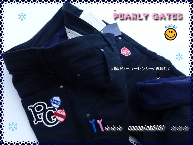 正規本物!パーリーゲイツ☆モールスキン×ソーラーセンサーL裏 正規本物!パーリーゲイツ☆モールスキン×ソーラーセンサーL裏