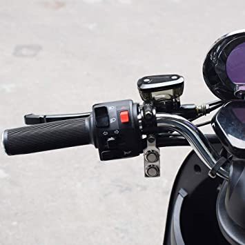 オートバイハンドルバースイッチ ATVバイク 12V LED ヘッドライトフォグライトスイッチ 防水 過負荷保護 ブルーライト_画像6