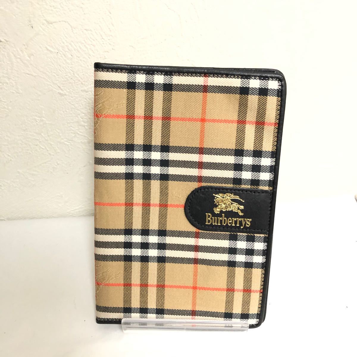 高評価! 美品 バーバリー BURBERRY ブックカバー 文庫本カバー