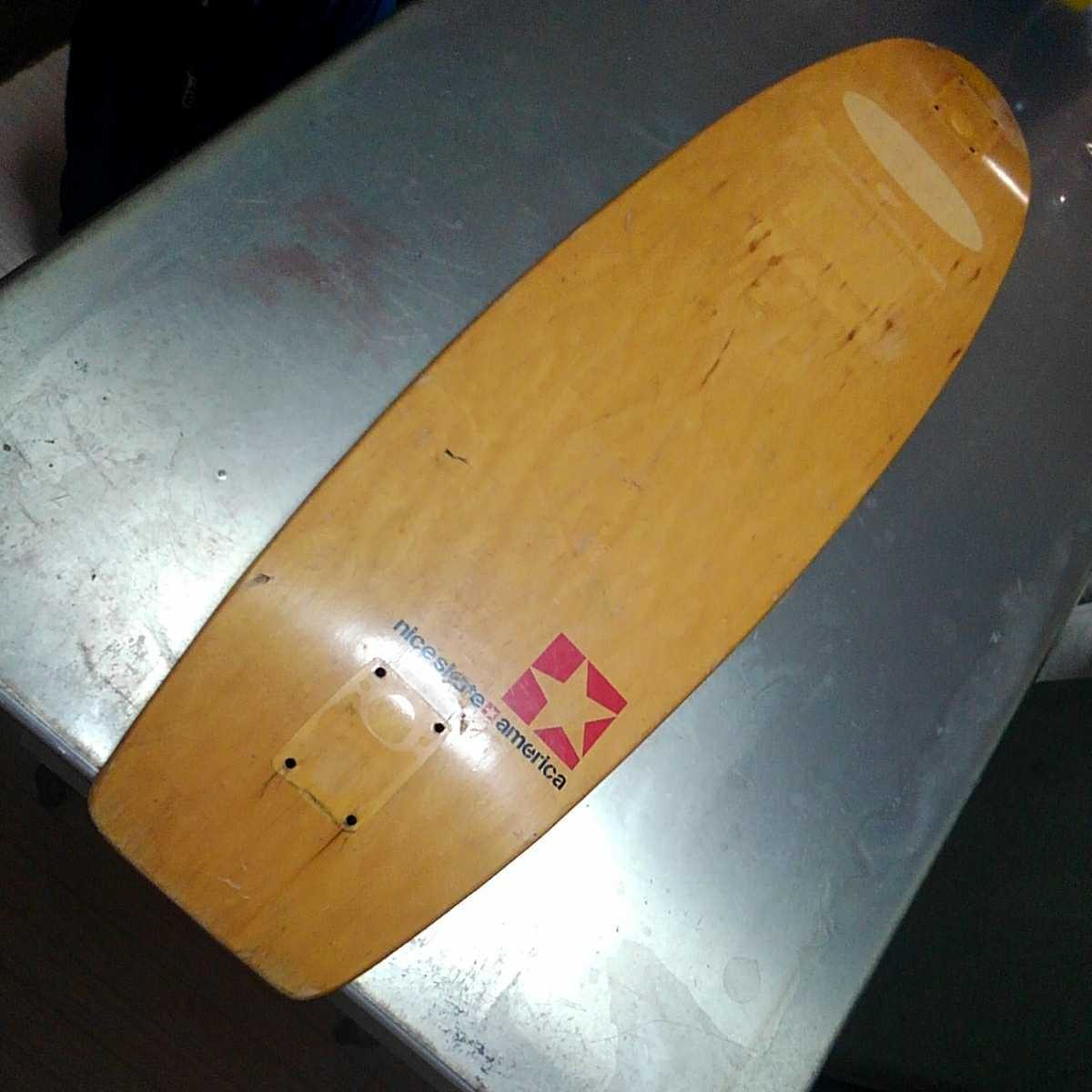 サーフィン練習　オフトレ　nice skate デッキ　サーフスタンス　スケートボード　希少サイズ　レア　サーフスケート　カービング　_画像7