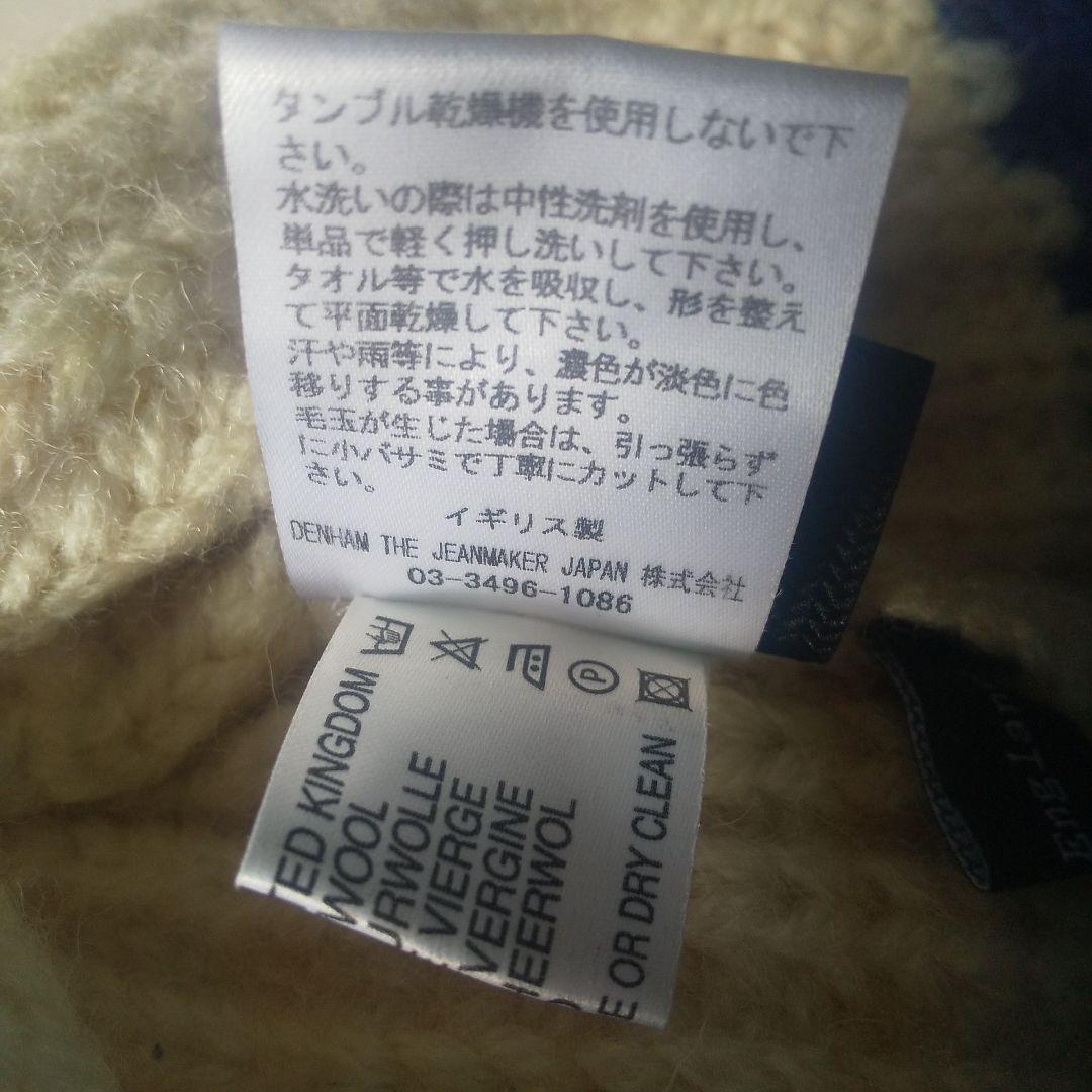 DENHAM THE JEANMAKER JAPAN вязаная шапка Британия производства шерсть 100%ten ветчина прекрасный товар 