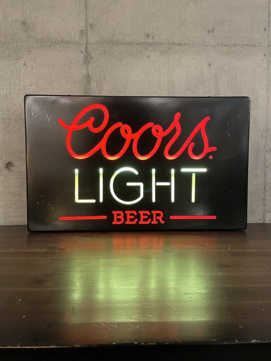 などを】 Coors Light ヴィンテージ ランプ サイン アメリカ雑貨