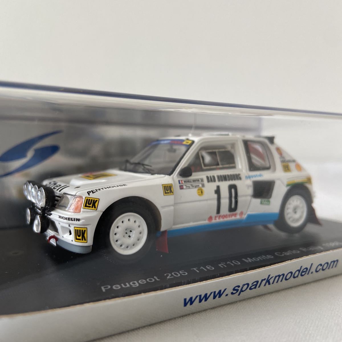 spark model 1/43 Peugeot 205 T16 #10 モンテカルロ ラリー spark model 1/43 Peugeot 205 T16 #10 モンテカルロ ラリー