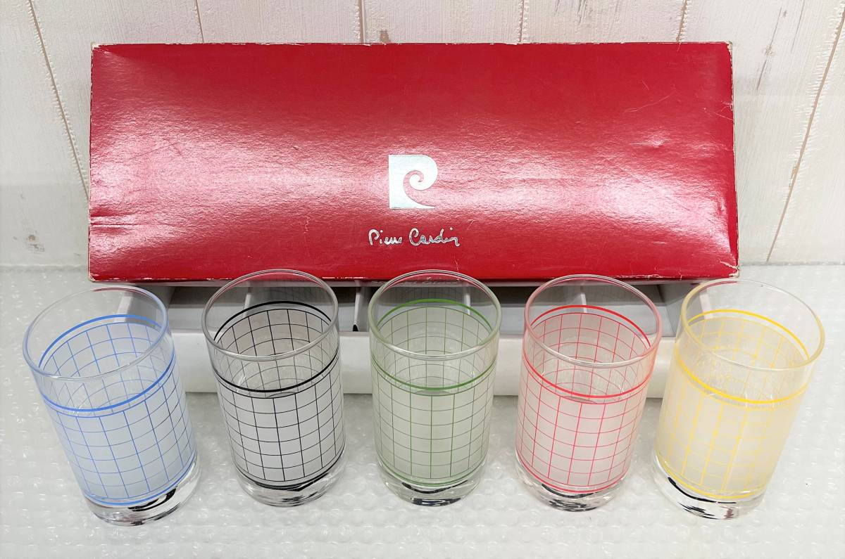 RETRO Showa Retro collection pierre cardin Pierre Cardin SASAKI GLASS Sasaki glass tumbler glass glass 5 point .. design 