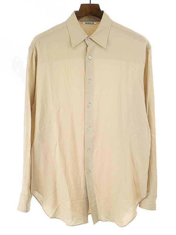 AURALEE オーラリー 20SS SHUTTLE GEORGETTE CLOTH SHIRTS レギュラー