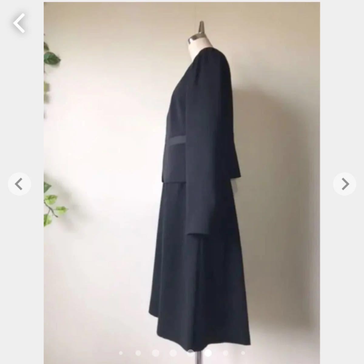 新品LES MUES東京ソワール 9号 高級 礼服 喪服 アンサンブル ブラック