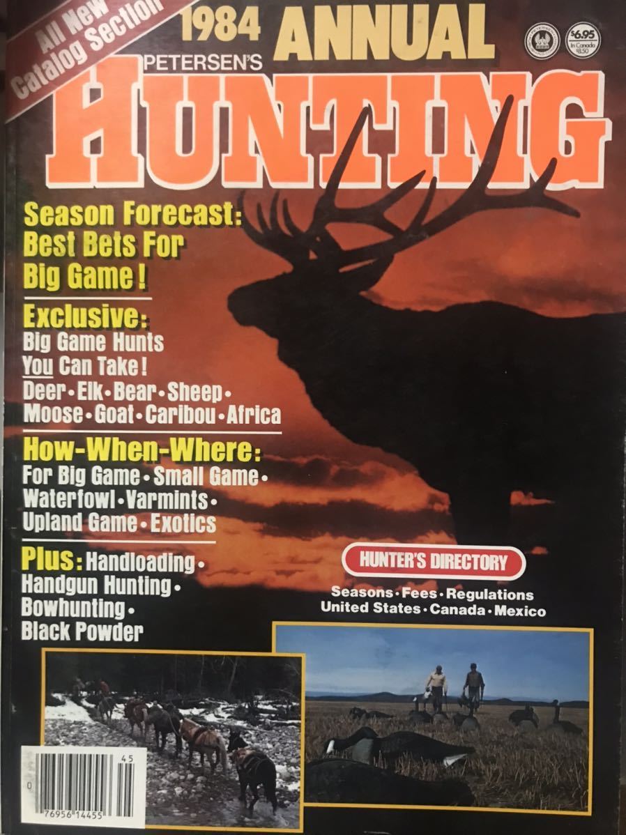 同梱取置歓迎古洋書「HUNTING 1984 ANNUAL」銃鉄砲武器兵器ハンティングライフルショットガン_画像1