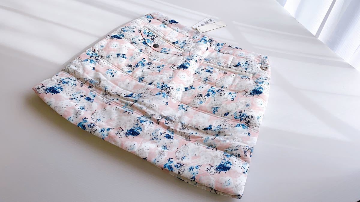 新品 CLAIR PLUS スカート クレールプリュス 花柄中綿スカート ピンク