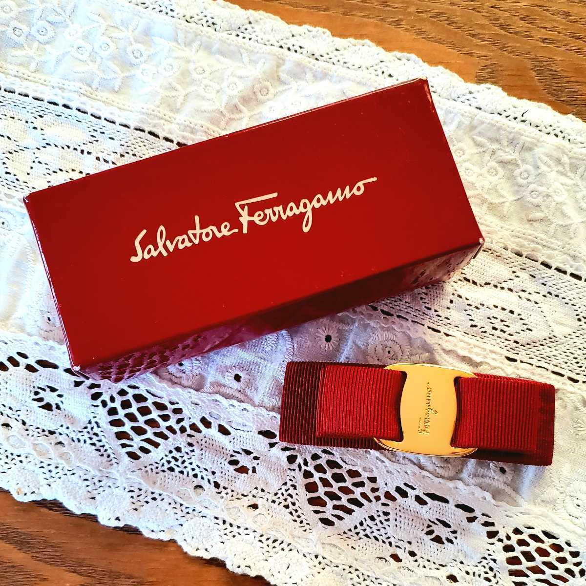 Salvatore Ferragamo サルヴァトーレ フェラガモ バレッタ 髪留め_画像1