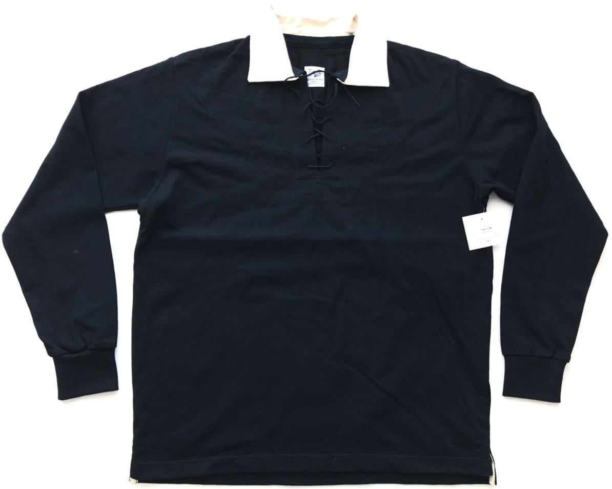 新品 定価21780円 トリプルクラウン レースアップシャツ ラガーシャツ　　ヨーク キルティング イギリス製 TRIPLE CROWN 玉4864