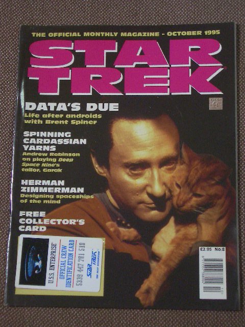 Star Trek Monthly #8 October 1995 (Titan) スタートレック専門誌の画像1