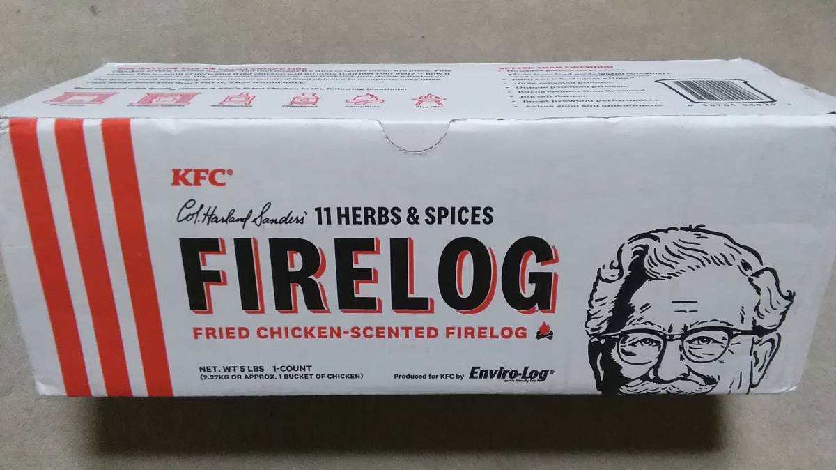 # imported goods ticket Tackey #... Kentucky Fried Chicken. fragrance . make firewood KFC Novelty goods limited time last fireplace 