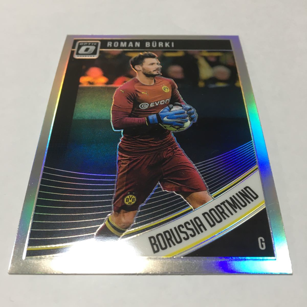 ★2018-19 PANINI DONRUSS optic ロマン・ビュルキ 　ドルトムント　silver prizm★即決_画像1