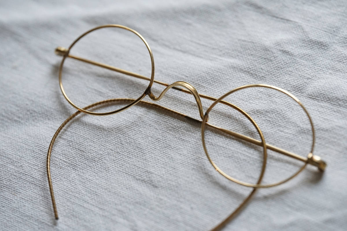 Vintage Gold Filled 金張りフレームセル巻き ALGHA アルガ 1/20-10 アイウェア 眼鏡 サングラス 12KTGF  ヴィンテージ made in ENGLAND