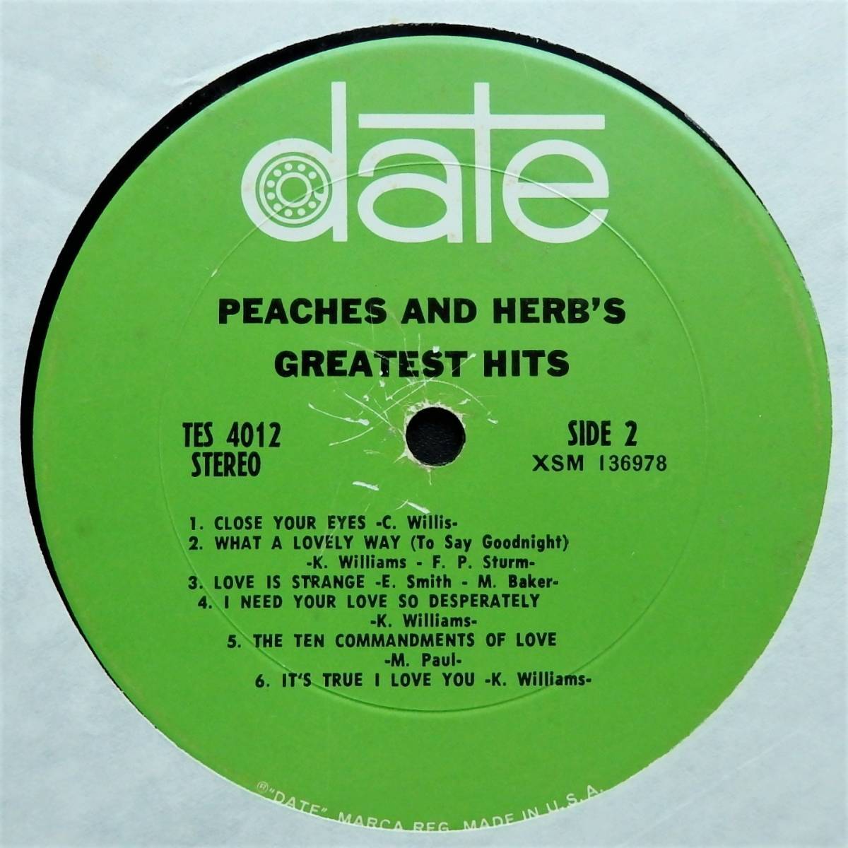 【1968年USオリジナルベスト盤/状態悪い為特価出品】PEACHES & HERB / Peaches & Herb's Greatest Hits_※白スリーヴは撮影用です