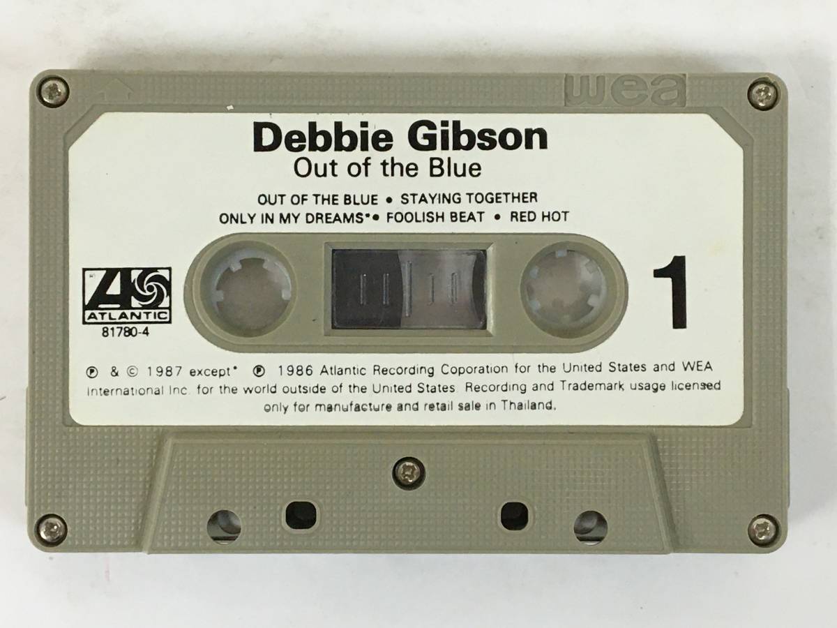 ■□H015 Dobbie Gibson デビー・ギブソン Out of the Blue アウト・オブ・ザ・ブルー カセットテープ□■_画像6