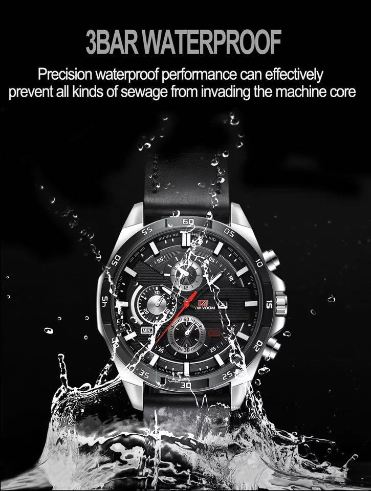 腕時計メンズ 日常防水　カレンダー_画像5